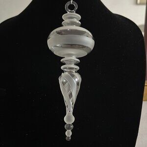 Vintage Handblown Glass Finial Ornament